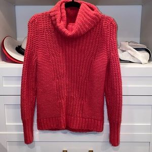 banana republic pink knit sweater turtleneck